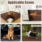 Smiry Waterproof Dog Bed Cover, Reversible Pet Blanket for Sofa Couch | Soft Washable Dog Blanket, Leakproof Couch Cover for Dogs Cats & Furniture Protection, 82x102, Brown/Chocolate
