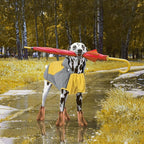 IECOii Hooded Dog Raincoat,Reflective Large Dog Rain Poncho,Ensure Safety in Low - Light Conditions, Adjustable Fit with Magic Sticker,Lightweight Waterproof Pet Rain Coat,Yellow,XXL