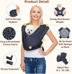 AnccoPlus Dog Carriers for Small Dogs, Front Facing Cat Carrier, Hands Free Dog Carrier, Size Adjustable Pet Carrier, Reducing Back Pain, Soft Cotton, Safe Small Dog Carrier(Regular, Charcoal Black)