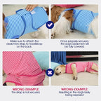 FUAMEY Recovery Suit for Dogs After Surgery,Soft Breathable Dog Bodysuit | E-Collar & Cone Alternative Surgical Suit,Male Female Dog Neuter Spay Suits Anti Licking Wounds Onesie Rose Stripes M