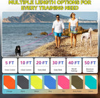 Wolfone Waterproof Dog Leash 40FT Long Line Recall Training Lead | Outdoor Dog Leash: Waterproof PVC coated training rope with easy clean design great for recall, swimming and adventures