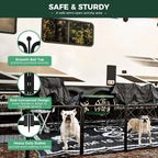 FXW Rollick Dog Playpen, Indoor, Yard & RV Camping, 24" H, 16 Panels | Easy setup, Heavy-duty, DIY layouts, Walk-through gate, for Puppies & Small Dogs, Patented