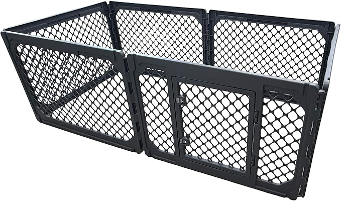 6-Panel Modular Dog and Puppy Playpen, Indoor/Outdoor Pet Enclosure