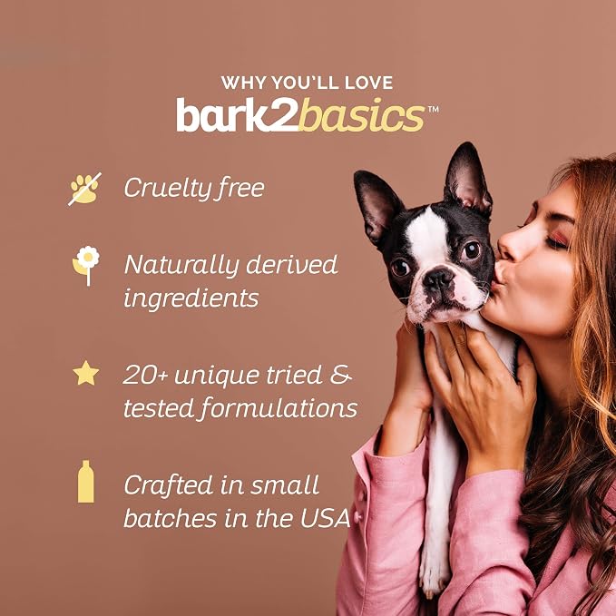Bark2Basics High Concentrate Deep Cleaning Dog Shampoo, 1 Gallon 32:1 | Makes 32 Gallons, Professional Groomer Shampoo, Moisturizing, Fresh Scent, Gentle on Pets and Puppies, Bulk Salon Size