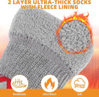 KOOLTAIL Dog Socks to Prevent Licking Paws, Dog Christmas Outfit Shoes for Winter Snow Pavement, Warm Fleece Pet Boots & Paw Protector for Hardwood Floors Anti Slip, Small Medium Large Size, Red M