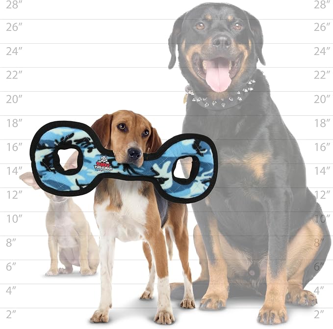 TUFFY® : TugOWar Dog Toy: Ultra Durable Plush Toy with Multiple Layers & Reinforced Seams, Washable and Floats, Original Construction