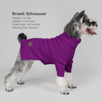cyeollo Dog Sweater Long Sleeve Knitted Turtleneck Pullover Warm Clothes | Ultra Soft Warm Knit, Full Coverage, 4-Way Stretch for Easy Movement, Easy On & Off, Winter Daily Wear for Small Dogs