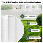 200" Extra Wide Baby Gate Retractable Dog Gate for Driveway, Garage(White) | 16ft Retractable Baby Gates Extra Wide Dog Gate Retractable Fence, 48" Tall Pet Gate Retractable Gate Outdoor Garage Dog Gate