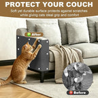 78.7"x15.8" Cat Scratching Mat Self Adhesive Furniture Protector Trim Fit | Stop Cat Scratching Furniture With Thick Felt Protector, Strong Adhesive, Easy Trim, Protects Couch Sofa Wall Instantly