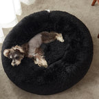 WESTERN HOME WH Calming Dog Bed & Cat Bed, Anti-Anxiety Donut Dog Cuddler Bed, Warming Cozy Soft Dog Round Bed, Fluffy Faux Fur Plush Dog Cat Cushion Bed for Small Medium Dogs and Cats | Fluffy Faux Fur Round Cuddler,Anti-Anxiety,Anti-Slip Bottom,Plush...