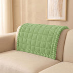 Smiry Couch Cover for Dogs, Non Slip Fuzzy Pet Sofa Arm Covers Washable | Sofa Slipcovers for Armrest & Backrest, Soft Thick Furniture Protector for Cats Dogs, Against Fur, Dirt (35.4"x35.4")
