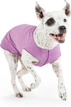 Gold Paw Sun Shield Dog Tee – T-Shirt for Canines – UV Protection, Pet Anxiety Relief, Wound Care – Protects Against Foxtails, Aids Alopecia - Machine Washable, All Season – Size 2 – Violet