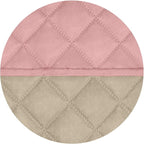PureFit Reversible Quilted Couch Covers for Dogs Loveseat Sofa Cover 46.5” | Pink/Beige, Water Resistant Couch Protector, Washable Pet Couch Cover with Non Slip and Elastic Straps For Kids