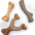 Nylabone Strong Chew Gourmet Style Dog Chew Toy Bundle, Small, 3 Count | Bacon, peanut butter, and chicken flavor, variety of shapes, durable chew toys, long lasting, for dogs up to 25 lbs