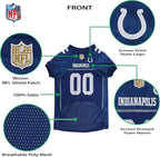 Pets First NFL Indianapolis Colts Dog Jersey, Size X-Large, Football Shirt Costume for Pet, Dog Sports T-Shirt, NFL Team Clothing for Cats, Licensed Pet Apparel Available in 7 Sizes and 32 Teams
