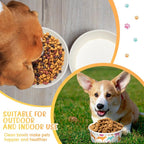 100 Pcs Disposable Dog Bowls 1.5 Cups Pets Disposable Feeding Bowls for Dogs and Cats Pets Paper Travel Cups for Small Medium Dogs Cats Puppy Kitten Dry or Wet Serving Food Water (Classic)