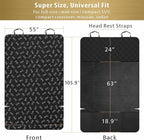 F-color SUV Cargo Liner for Dogs - Heavy Duty Cargo Cover for Mid-Size SUVs | Water Resistant, Bumper Flap, Non-Slip Mat, Car Trunk Dog Car Seat Cover Prevents Scratches Pet Hair Mud Dirt for Sedans Vans