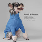 cyeollo Dog Sweater Long Sleeve Knitted Turtleneck Pullover Warm Clothes | Ultra Soft Warm Knit, Full Coverage, 4-Way Stretch for Easy Movement, Easy On & Off, Winter Daily Wear for Small Dogs
