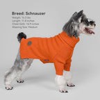 cyeollo Dog Sweater Long Sleeve Knitted Turtleneck Pullover Warm Clothes | Ultra Soft Warm Knit, Full Coverage, 4-Way Stretch for Easy Movement, Easy On & Off, Winter Daily Wear for Small Dogs