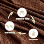 MYSKY HOME Couch Cover for Dogs Washable Couch Covers Couch Covers for Sofa Couch Cover 2 Cushion Sofa Non Slip Dogs Furniture Protector with Tassels Chenille Sofa Covers for Pets, 71"x102", Chocolate