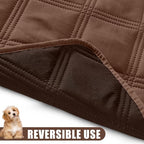 Smiry Waterproof Dog Bed Cover, Reversible Pet Blanket for Sofa Couch | Soft Washable Dog Blanket, Leakproof Couch Cover for Dogs Cats & Furniture Protection, 30x70, Brown/Chocolate