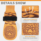 KOOLTAIL Dog Socks for Hot/Cold Pavement to Prevent Licking Paws,Dog Boots&Paw Protector for Hardwood Floors Anti Slip,Traction Control No Twist Grip Booties for Small Medium Large Senior Dogs L