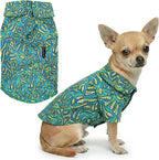 Parisian Pet Tribal Dog Shirt - Cotton Clothes for Small Dogs - Stylish Tropical Dog Outfit - Lightweight and Soft Puppy Clothes - Trendy Tshirts for Dogs - Comfortable Summer Camp Pet Apparel