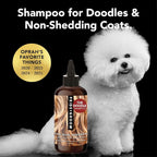 Pride and Groom The Non Shedder | Dog Grooming Shampoo for Doodles and Dogs that Do Not Shed | Tearless All Natural Body Wash with Coat-Specific Ingredients that Enhance Shine – 16oz