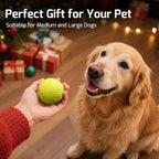 SNOYWEN Smart Interactive Dog Toy, Automatic Moving Bouncing Rolling Ball, Food-Grade Rubber Material IPX7 Waterproof Active Ball for Medium and Large Dogs (Yellow)