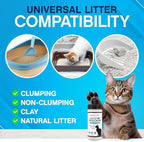 Nonscents Cat litter Deodorizer - Odor Eliminator - 4 Pack | Extends Litter Lifespan, Reduces scooping, Fragrance-free, Unscented, Odor Neutralization, Long-lasting, Non-toxic