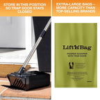 Neater Pet Brands Lift N’ Bag 2.0 Dog Pooper Scooper with Bag Attachment & 31" Pole for Small to Large Dogs, New Longer Pole, 15 Refill Bags, Heavy Duty Dog Poop Scooper for Yard, One-Hand Use
