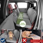 Ruff Liners XL Back Seat Extender for Dogs, Gray – As Seen on Shark Tank – Flat Bridge Platform for Full-Size Trucks, Stable Base, 400lb Support, Waterproof – Rigid Back Seat Cover for Dogs
