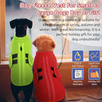 Queenmore Medium Dog Sweaters, Soft Fleece Vest Pullover Dog Jacket with Leash Hole, Warm Winter Dog Clothes Cold Weather Doggy Dachshund Sweater for Medium Dogs Cats Boy or Girl (Green, M)