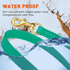 Viper Biothane K9 Working Dog Leash Waterproof Lead for Tracking Training Schutzhund Odor-Proof Long Line with Solid Brass Snap for Puppy Medium and Large Dogs, 20ft Teal