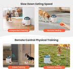 Potaroma Dog Puzzle Feeder Toy, Interactive IQ Training | Electronic Treat Dispenser, Automatic Rechargeable With Remote for Food Dispensing, All Breeds, 280ml Capacity