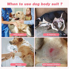 2 Packs Breathable Cotton Dog Recovery Suit for After Neuter Spay Abdominal Wounds Protector, Professional Anti-Licking Onesies for Male Female Pets Surgery Bandages, L Textured Pinky White