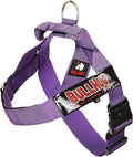 BULLHUG Adjustable Dog Harness– No Pull, No Choke – for English Bulldogs, French Bulldogs, Pugs & Broad-Chested Breeds – Easy, Safe Walks (Violet, Medium)