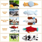 Nocciola Squeaky Dog Toys, 5-Pack Crinkle Plush Toys, No Stuffing Dog Toys for Small Medium Large Dogs, Boredom Relief