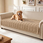 Smiry Couch Cover for Dogs, Non Slip Fuzzy Pet Sofa Covers Washable | Sofa Slipcovers for 3 Cushion Couch, Soft Thick Furniture Protector for Cats Dogs, Against Fur, Dirt, Scratch (35.4"x82.7")