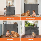 (2 Pack) Retractable Baby Gate for Stairs and Doorways, 55" Wide x 33" Tall Mesh Dog Gate for Indoor & Outdoor Use, Safety Gate for Babies and Pets, Child Gates for Hallways, Hardware Mounted, Black
