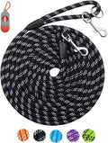 Long Dog Leash for Training - 10FT/16FT/30FT/50FT/100FT, Reflective, Heavy Duty for Large, Medium, Small Dogs - Walking, Playing, Camping, Yard