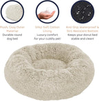 Donut Dog Bed - Premium Comfort for Anxiety Relief - Fluffy & Calming Design with Ultra-Plush Support | Cozy Round Dog Bed with Super Soft Circle Style (Cream, X-Large)