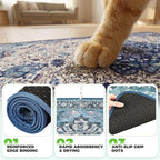Hompet Cat Litter Mat 2 Pack, 18x28 Machine Washable Trapping Mats for Cats, Super Absorbent & Urine-Proof Cat Litter Box Mat for Floor, Waterproof & Non Slip Kitty Litter Rug