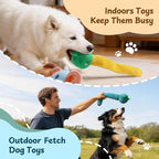 Nocciola Dog Squeak Toys 5pcs, Dog Toys to Keep Them Busy for Aggressive Chewers, Hide and Seek Crinkle Dog Toy for Large Dogs, Long Face Wild Animals Playground Series