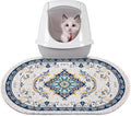 Bienbee Cat Litter Mat, 24" x 15" Dense Trapping Mesh for Litter Boxes | Litter Box Mat with PVC Mesh, Waterproof &Urineproof, Non-Slip Grip, Soft On Kitty Paws and Easy to Clean to Protect Floor