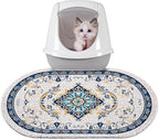 Bienbee Cat Litter Mat, 24" x 15" Dense Trapping Mesh for Litter Boxes | Litter Box Mat with PVC Mesh, Waterproof &Urineproof, Non-Slip Grip, Soft On Kitty Paws and Easy to Clean to Protect Floor