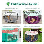 Furhaven Portable Pet Playpen for Dogs & Cats, Extra Large Indoor Kitten Playpen with Mesh Sides, Foldable Dog Playpen for Small Dogs, Pop Up Travel Dog Pen, X-Large, Pet Crate with Mesh Sides, Navy