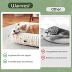 Washable Dog Bed for Small Medium Dogs, Rectangle Orthopedic Pet Bed with Removable Cover, Fluffy Memory Foam Dog Beds with Anti-Slip Bottom, Cream(25x21x7inchs)