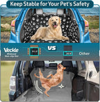 Veckle SUV Cargo Liner for Dogs - Trunk Cover with Bumper Flap Protector | Waterproof Pet Cargo Cover with Side Flaps, Dog Car Seat Cover with Non-Slip Trunk Mat, Prevents Scratches Pet Hair Mud Dirt