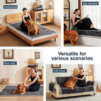 Couch Cover for Dogs Washable,Non-Slip Fuzzy Sofa Covers for Pets | Thick Soft Furniture Protector Fits Loveseat & Sectional,Against Fur&Dirt(Dark Gray, 1pc/36"x68"/Seat Cover)